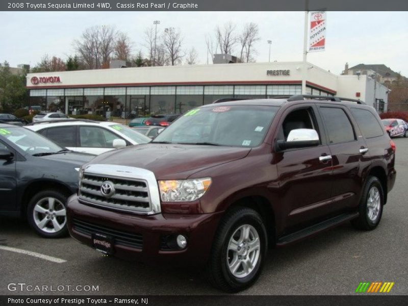 Cassis Red Pearl / Graphite 2008 Toyota Sequoia Limited 4WD