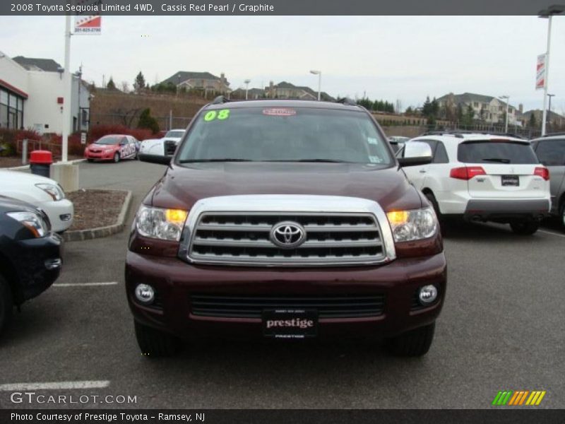 Cassis Red Pearl / Graphite 2008 Toyota Sequoia Limited 4WD
