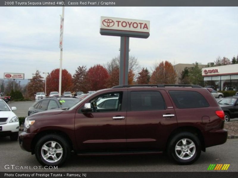 Cassis Red Pearl / Graphite 2008 Toyota Sequoia Limited 4WD