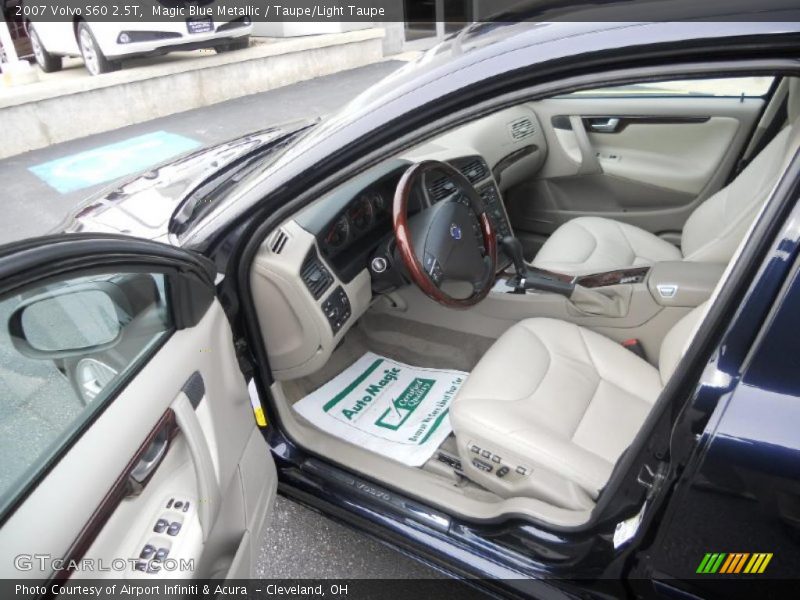 Magic Blue Metallic / Taupe/Light Taupe 2007 Volvo S60 2.5T