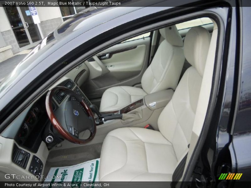 Magic Blue Metallic / Taupe/Light Taupe 2007 Volvo S60 2.5T