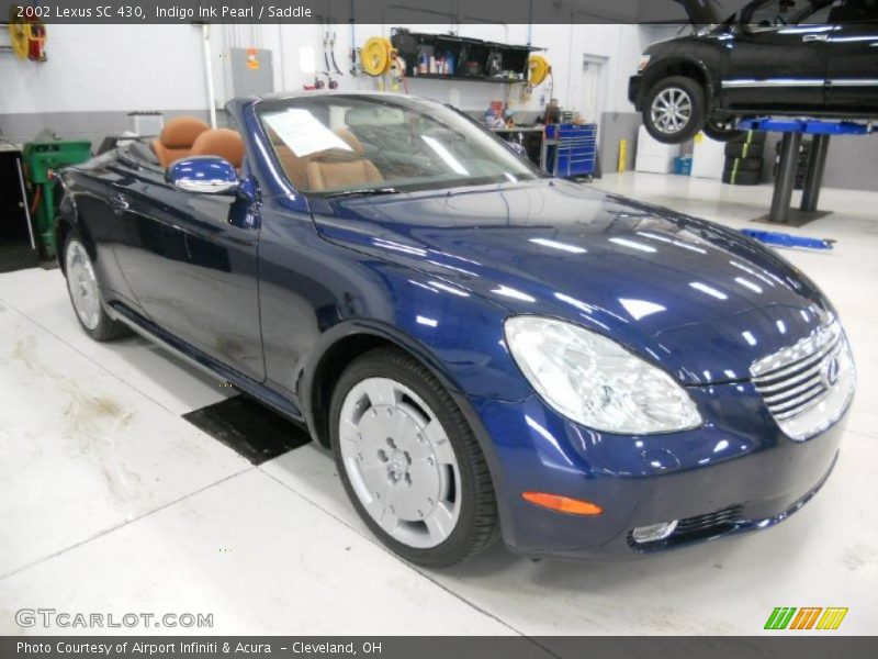 Indigo Ink Pearl / Saddle 2002 Lexus SC 430
