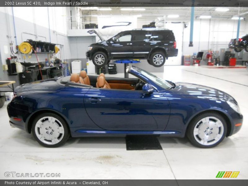 Indigo Ink Pearl / Saddle 2002 Lexus SC 430