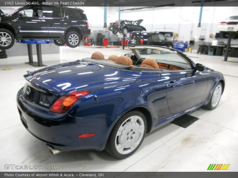 Indigo Ink Pearl / Saddle 2002 Lexus SC 430