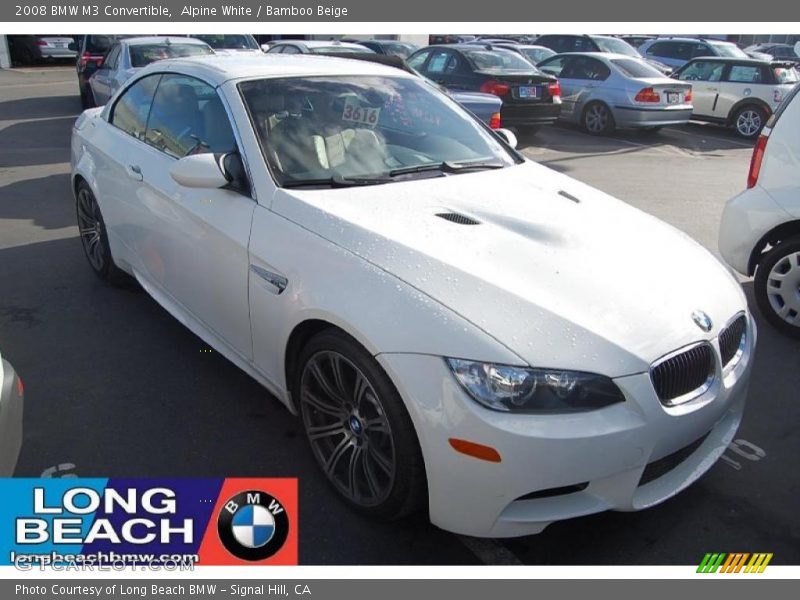 Alpine White / Bamboo Beige 2008 BMW M3 Convertible