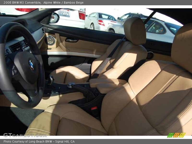 Alpine White / Bamboo Beige 2008 BMW M3 Convertible