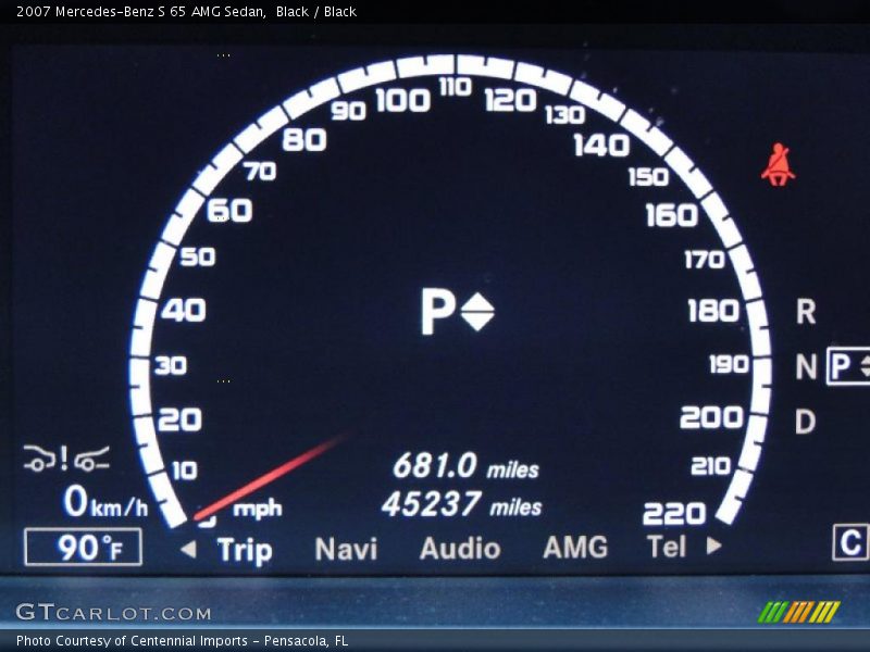 Black / Black 2007 Mercedes-Benz S 65 AMG Sedan