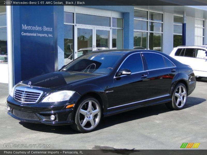 Black / Black 2007 Mercedes-Benz S 65 AMG Sedan