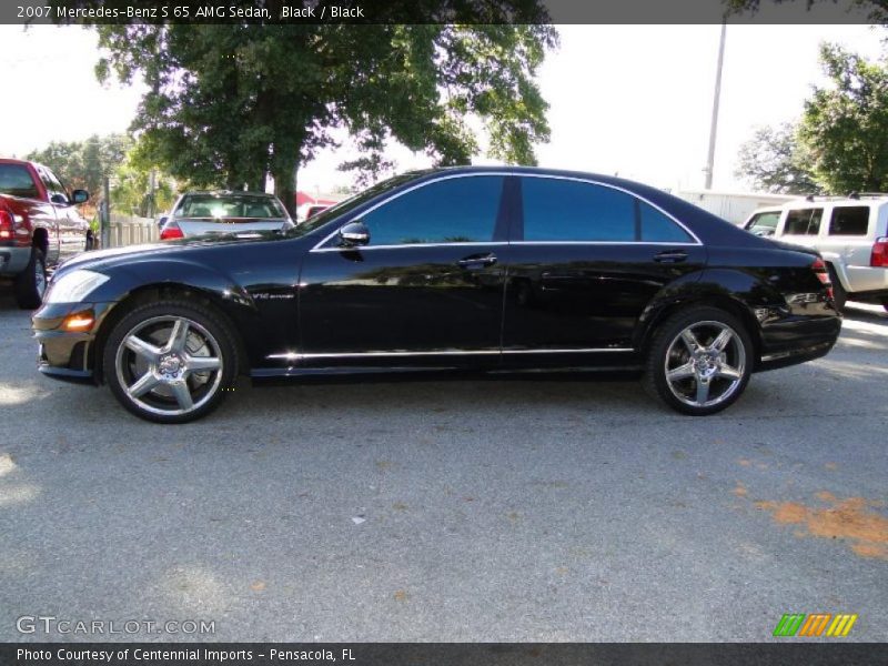 Black / Black 2007 Mercedes-Benz S 65 AMG Sedan