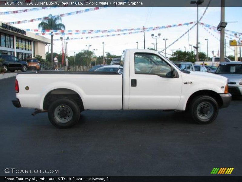 Oxford White / Medium Graphite 2000 Ford F350 Super Duty XL Regular Cab