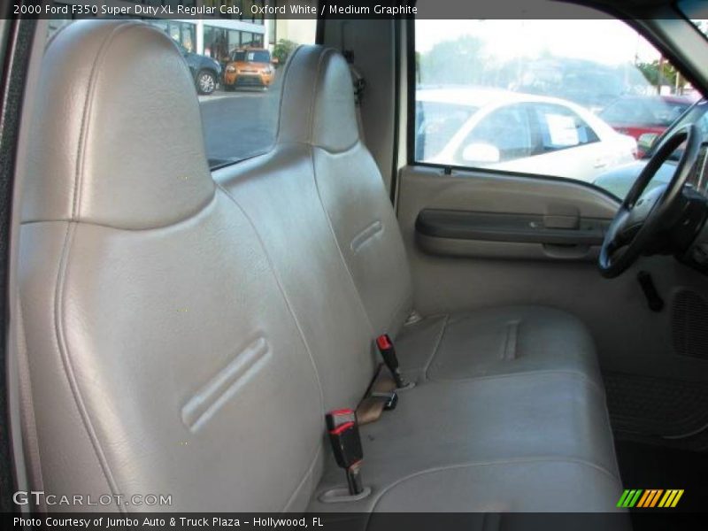 Oxford White / Medium Graphite 2000 Ford F350 Super Duty XL Regular Cab