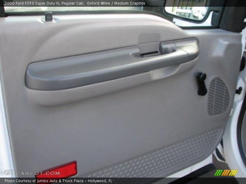 Oxford White / Medium Graphite 2000 Ford F350 Super Duty XL Regular Cab
