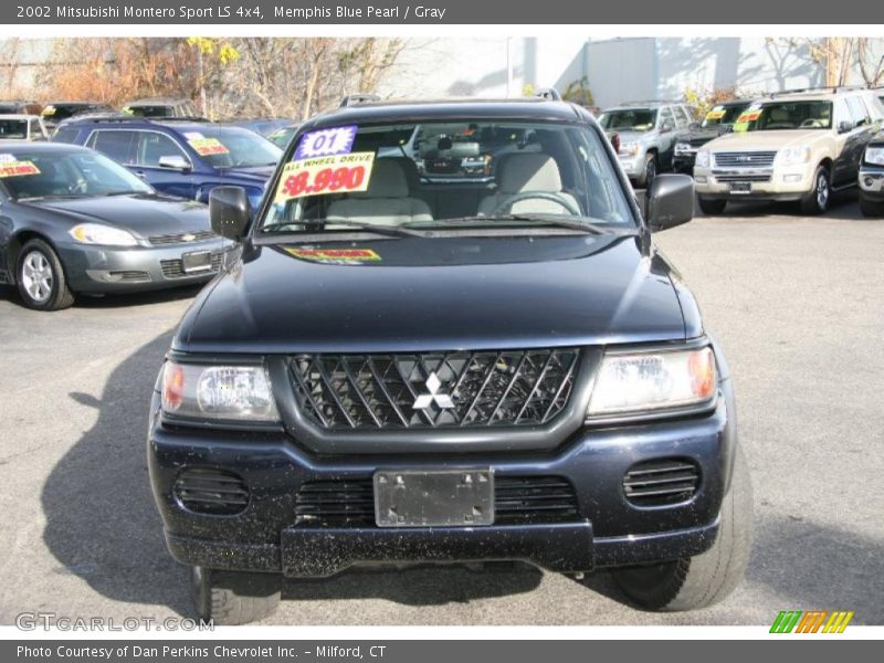 Memphis Blue Pearl / Gray 2002 Mitsubishi Montero Sport LS 4x4