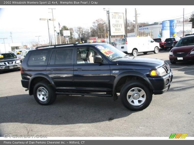 Memphis Blue Pearl / Gray 2002 Mitsubishi Montero Sport LS 4x4