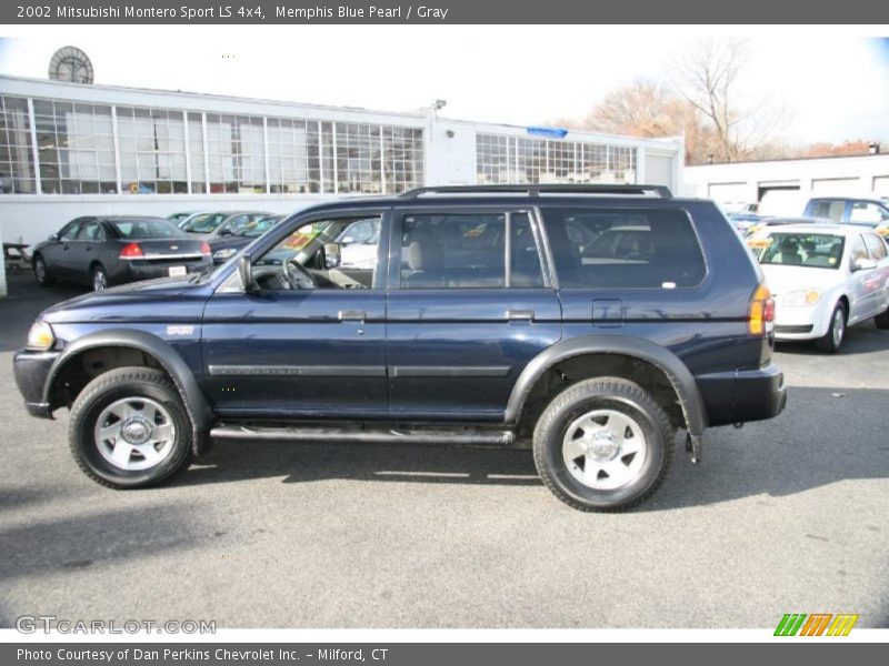 Memphis Blue Pearl / Gray 2002 Mitsubishi Montero Sport LS 4x4