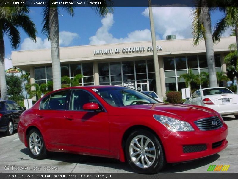 Garnet Ember Red / Graphite 2008 Infiniti G 35 Sedan