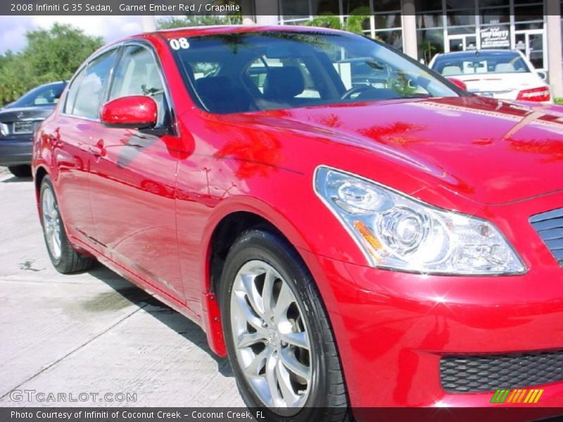 Garnet Ember Red / Graphite 2008 Infiniti G 35 Sedan