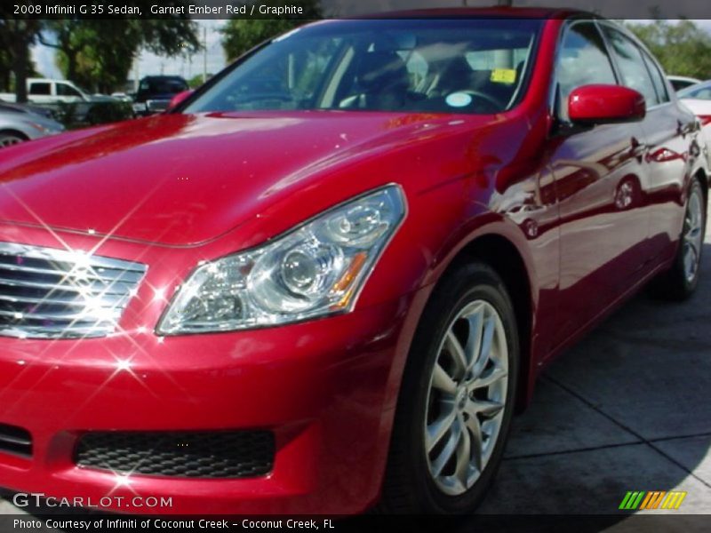 Garnet Ember Red / Graphite 2008 Infiniti G 35 Sedan