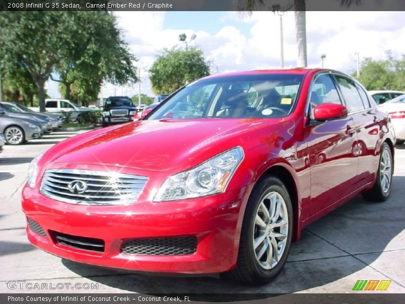 Garnet Ember Red / Graphite 2008 Infiniti G 35 Sedan