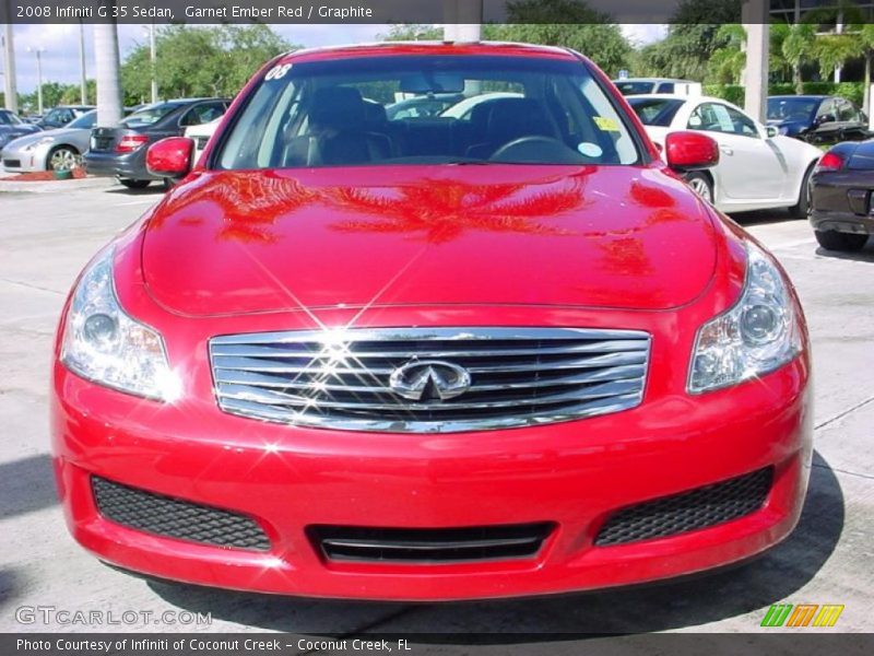 Garnet Ember Red / Graphite 2008 Infiniti G 35 Sedan