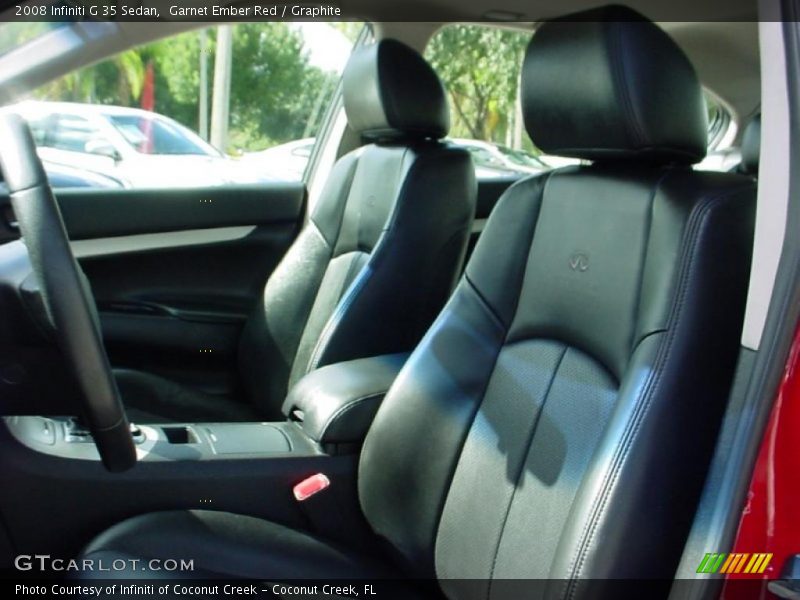 Garnet Ember Red / Graphite 2008 Infiniti G 35 Sedan
