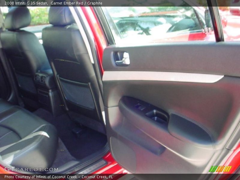 Garnet Ember Red / Graphite 2008 Infiniti G 35 Sedan