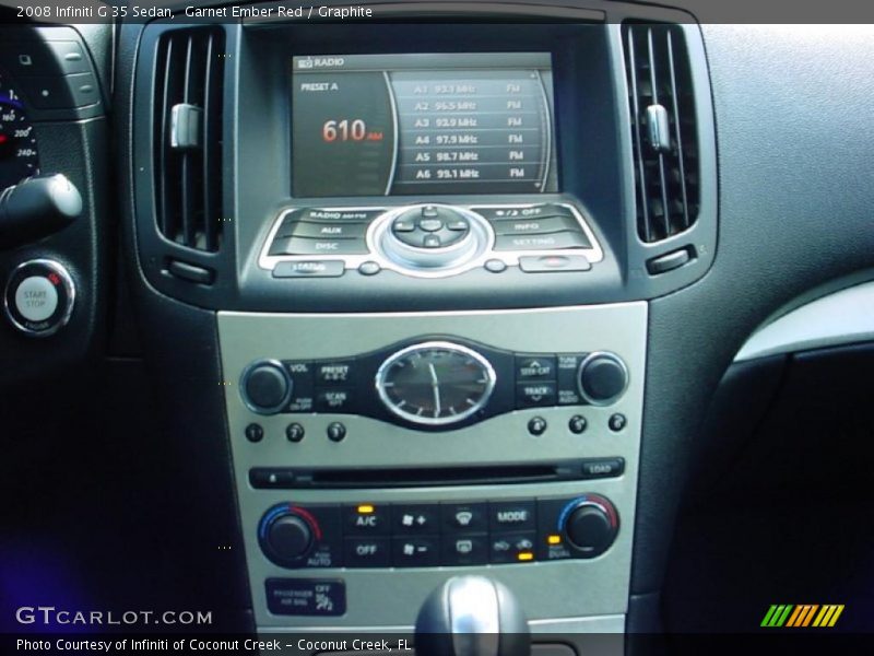 Garnet Ember Red / Graphite 2008 Infiniti G 35 Sedan
