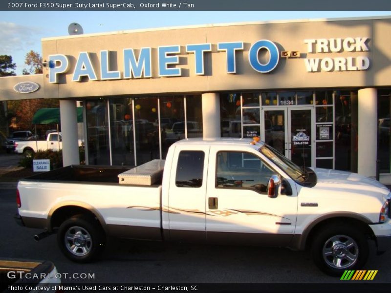 Oxford White / Tan 2007 Ford F350 Super Duty Lariat SuperCab