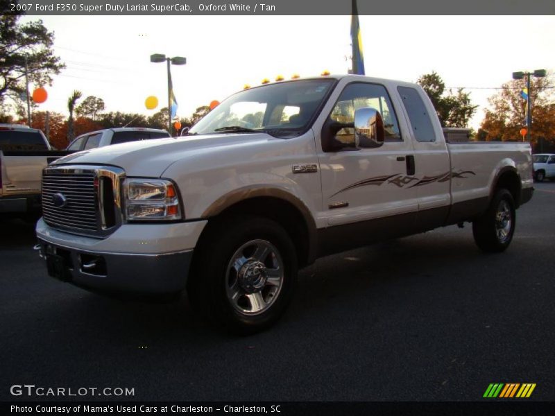 Oxford White / Tan 2007 Ford F350 Super Duty Lariat SuperCab