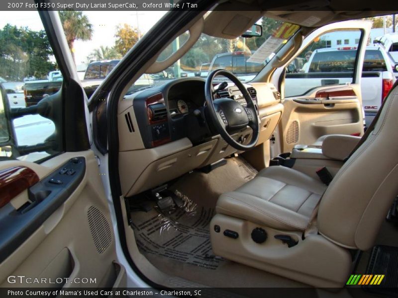 Oxford White / Tan 2007 Ford F350 Super Duty Lariat SuperCab