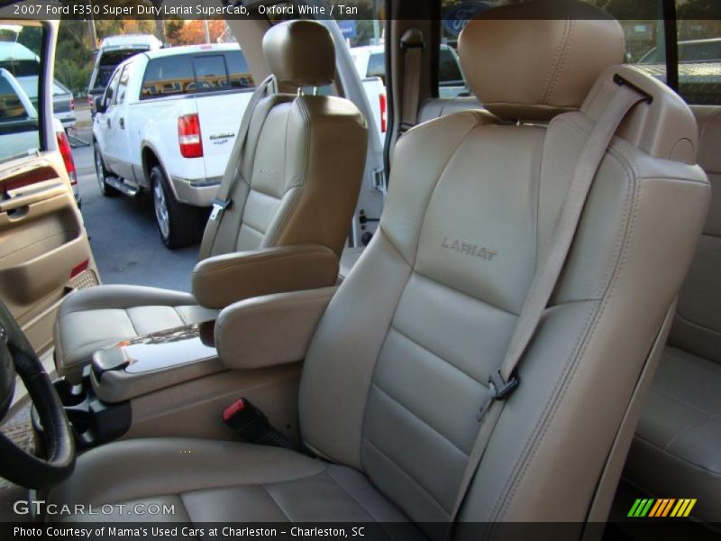 Oxford White / Tan 2007 Ford F350 Super Duty Lariat SuperCab