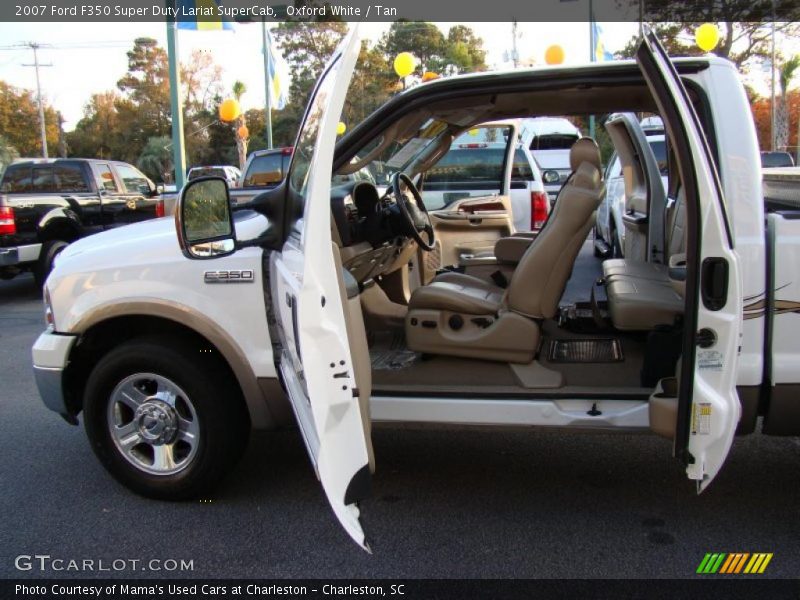 Oxford White / Tan 2007 Ford F350 Super Duty Lariat SuperCab