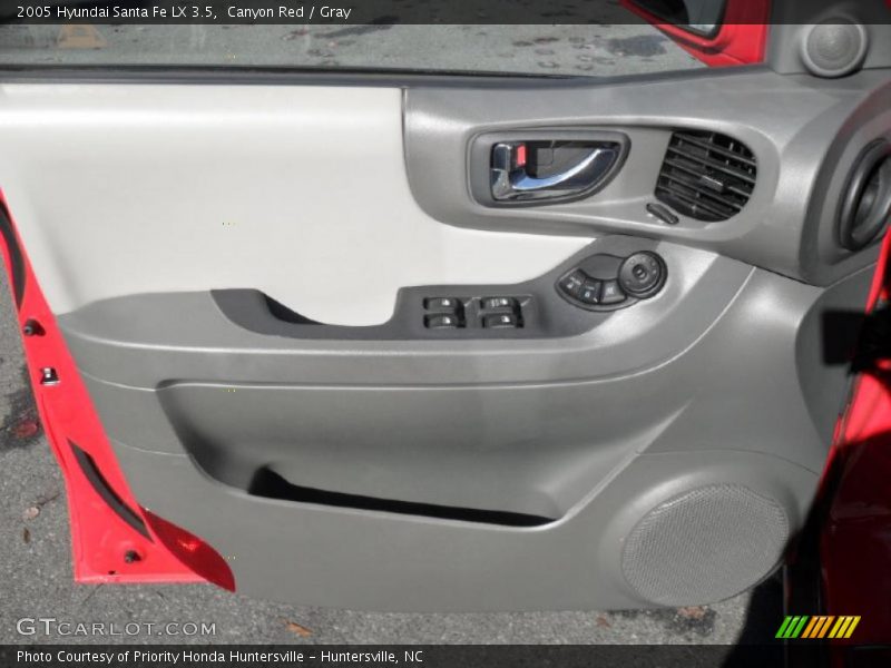 Canyon Red / Gray 2005 Hyundai Santa Fe LX 3.5