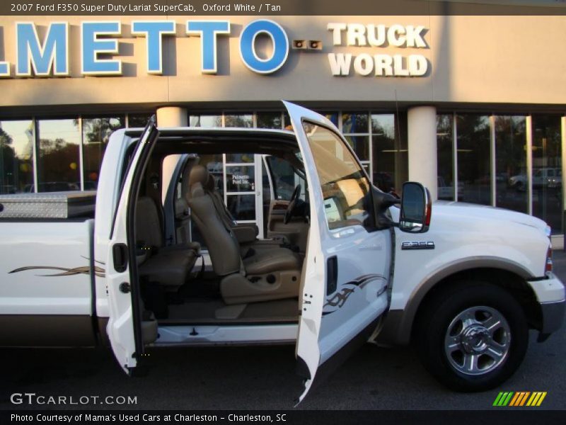 Oxford White / Tan 2007 Ford F350 Super Duty Lariat SuperCab