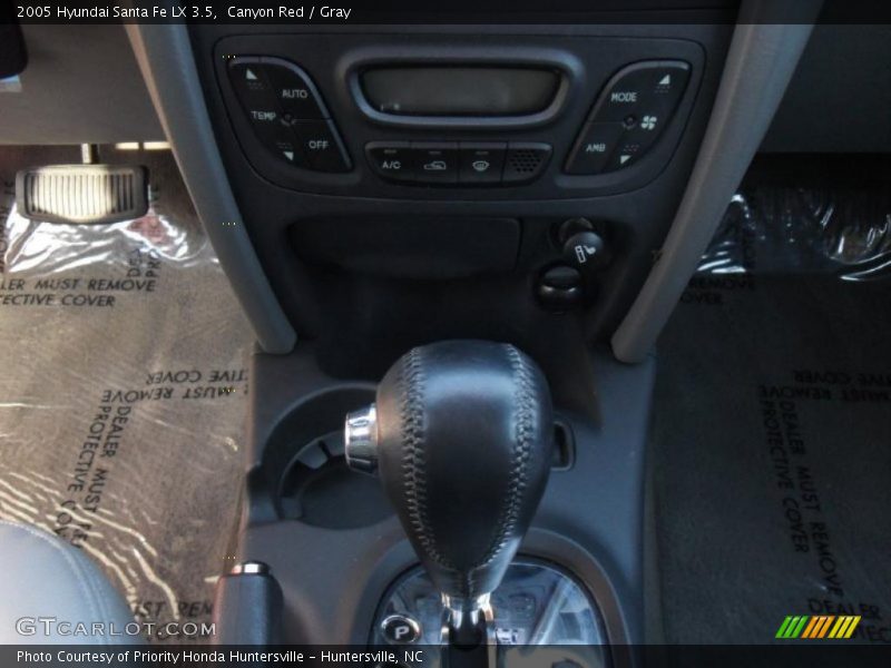 Canyon Red / Gray 2005 Hyundai Santa Fe LX 3.5