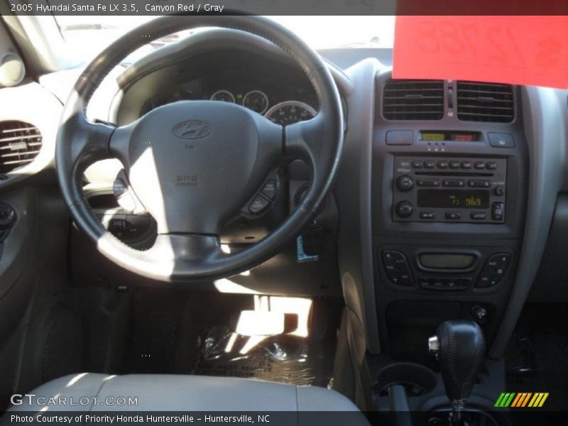Canyon Red / Gray 2005 Hyundai Santa Fe LX 3.5