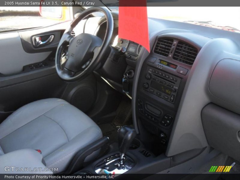 Canyon Red / Gray 2005 Hyundai Santa Fe LX 3.5