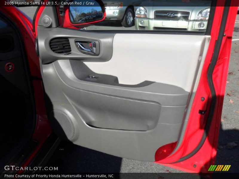 Canyon Red / Gray 2005 Hyundai Santa Fe LX 3.5