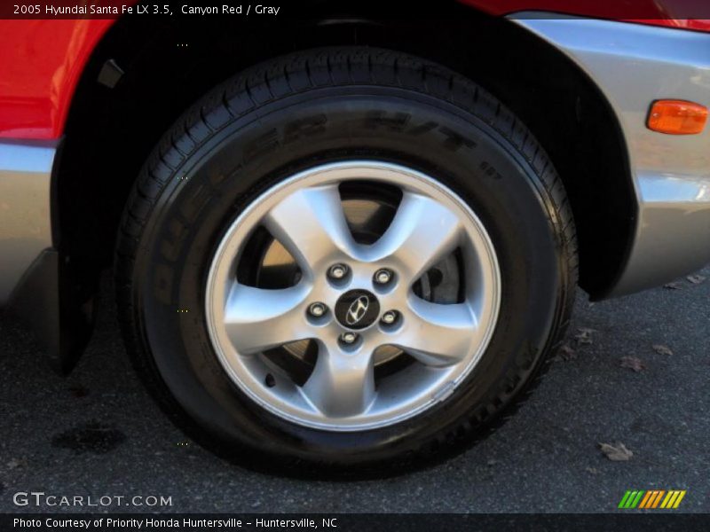 Canyon Red / Gray 2005 Hyundai Santa Fe LX 3.5