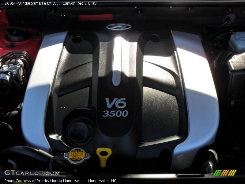 Canyon Red / Gray 2005 Hyundai Santa Fe LX 3.5