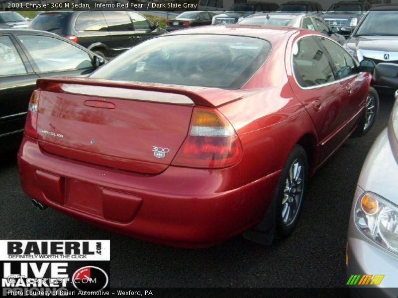 Inferno Red Pearl / Dark Slate Gray 2001 Chrysler 300 M Sedan