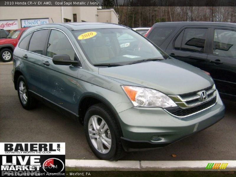 Opal Sage Metallic / Ivory 2010 Honda CR-V EX AWD
