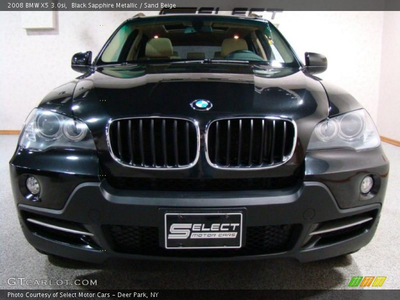 Black Sapphire Metallic / Sand Beige 2008 BMW X5 3.0si