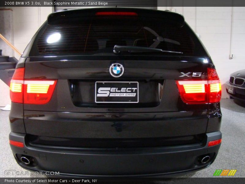 Black Sapphire Metallic / Sand Beige 2008 BMW X5 3.0si