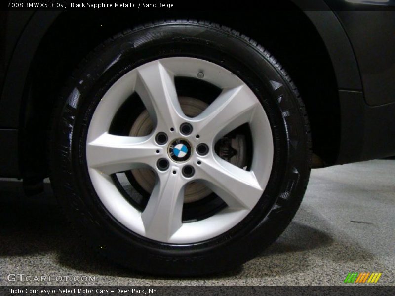 Black Sapphire Metallic / Sand Beige 2008 BMW X5 3.0si