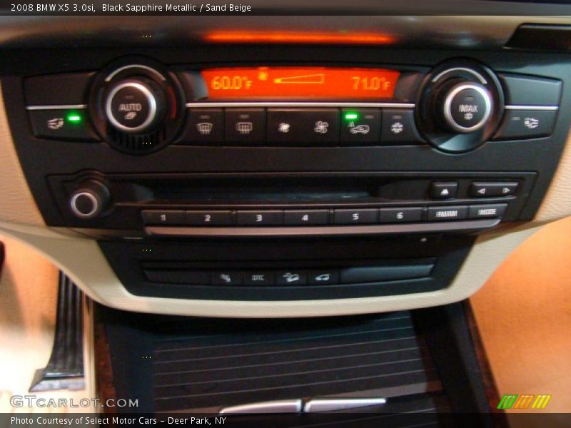 Black Sapphire Metallic / Sand Beige 2008 BMW X5 3.0si