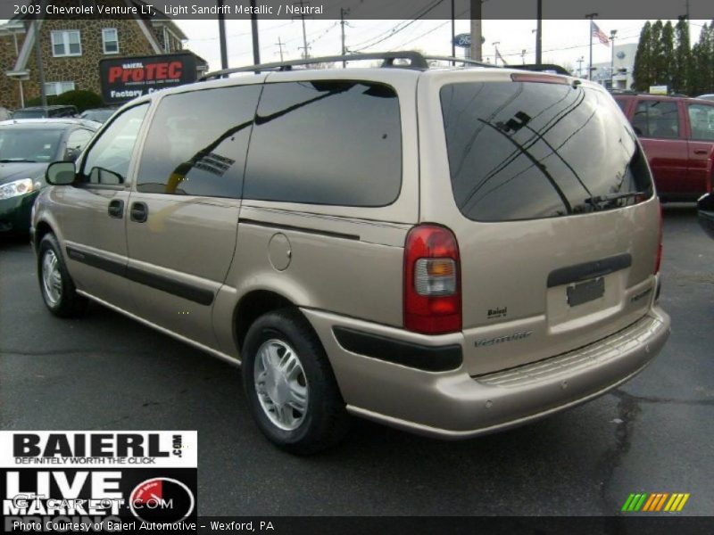 Light Sandrift Metallic / Neutral 2003 Chevrolet Venture LT
