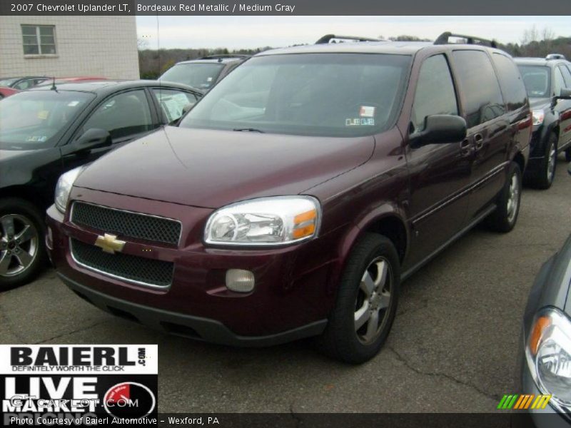 Bordeaux Red Metallic / Medium Gray 2007 Chevrolet Uplander LT