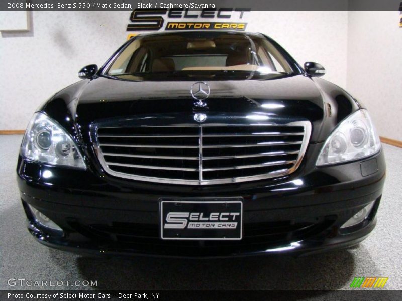 Black / Cashmere/Savanna 2008 Mercedes-Benz S 550 4Matic Sedan