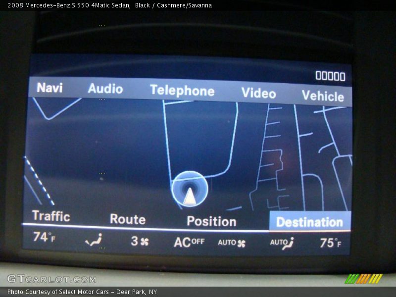 Black / Cashmere/Savanna 2008 Mercedes-Benz S 550 4Matic Sedan